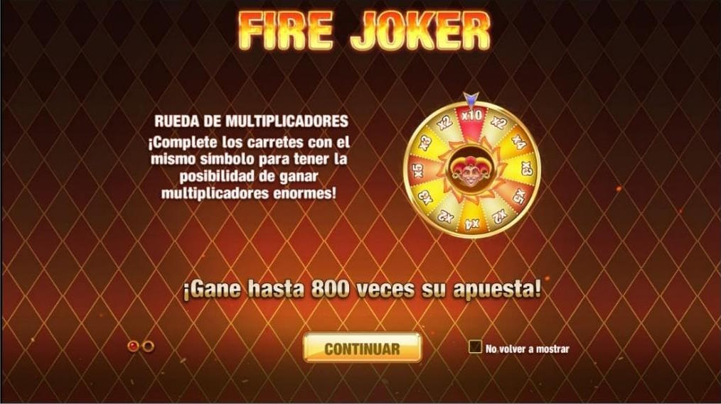 Fire Joker - Como Jugar 1