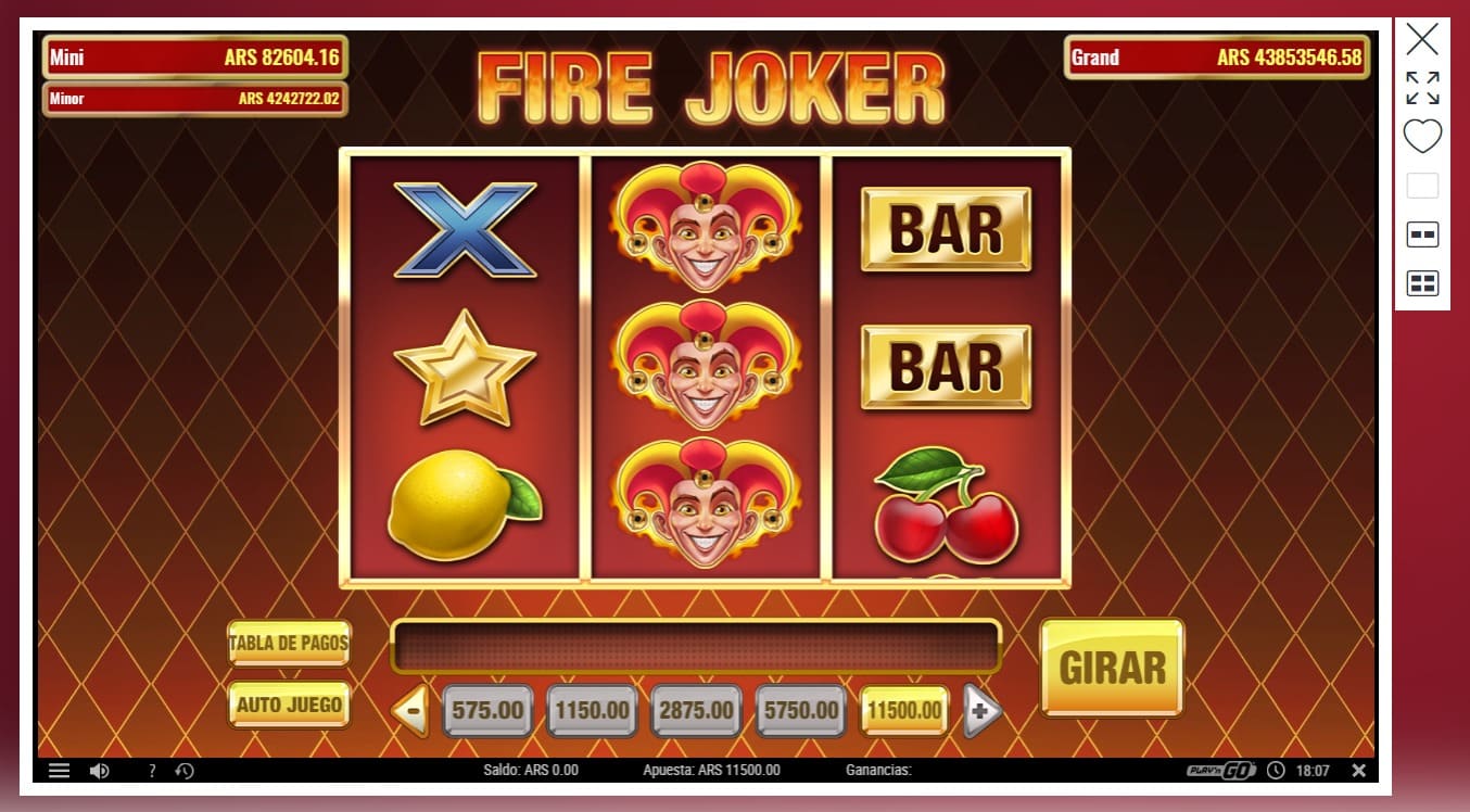 Fire Joker - Como Jugar 2