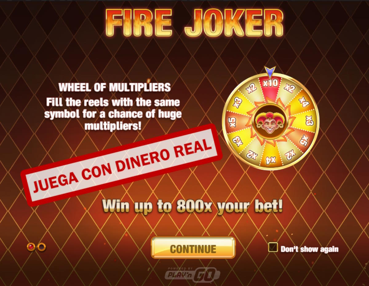 fire joker juega con dinero real