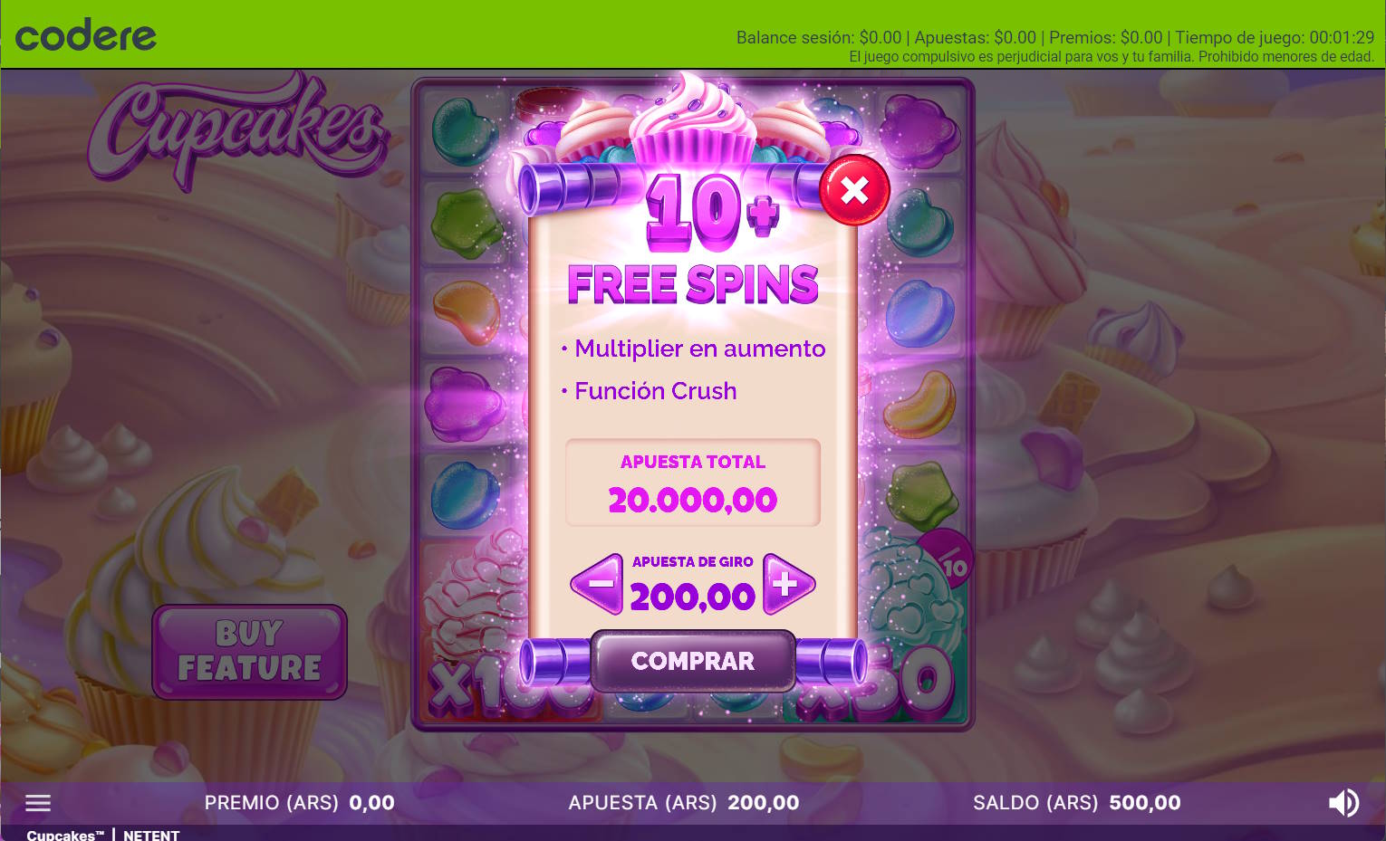 Cupcakes en PlayUzu Casino online Argentina