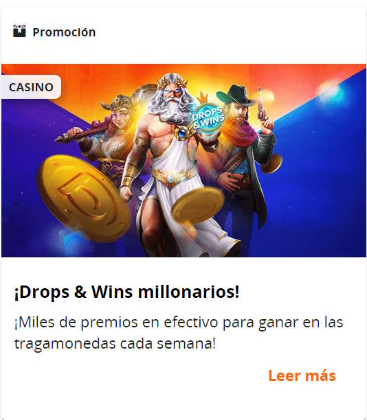 Drops & Wins Millonarios Betsson