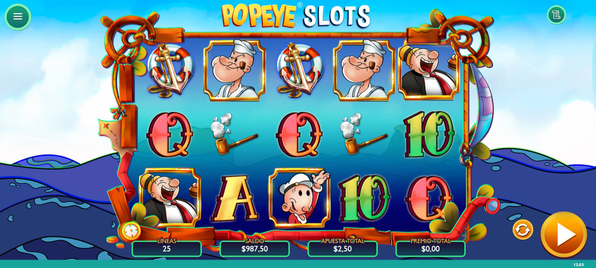 Popeye Slot - Temática e deseño