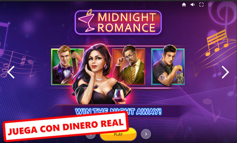 midnight romance juego con dinero real