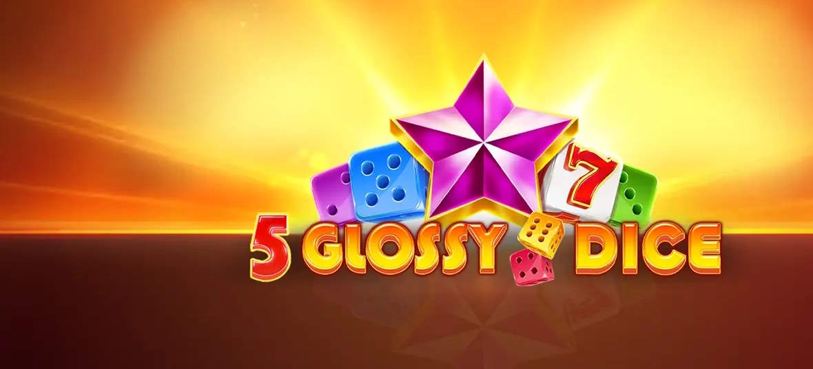 5 Glossy Dice de Amusnet