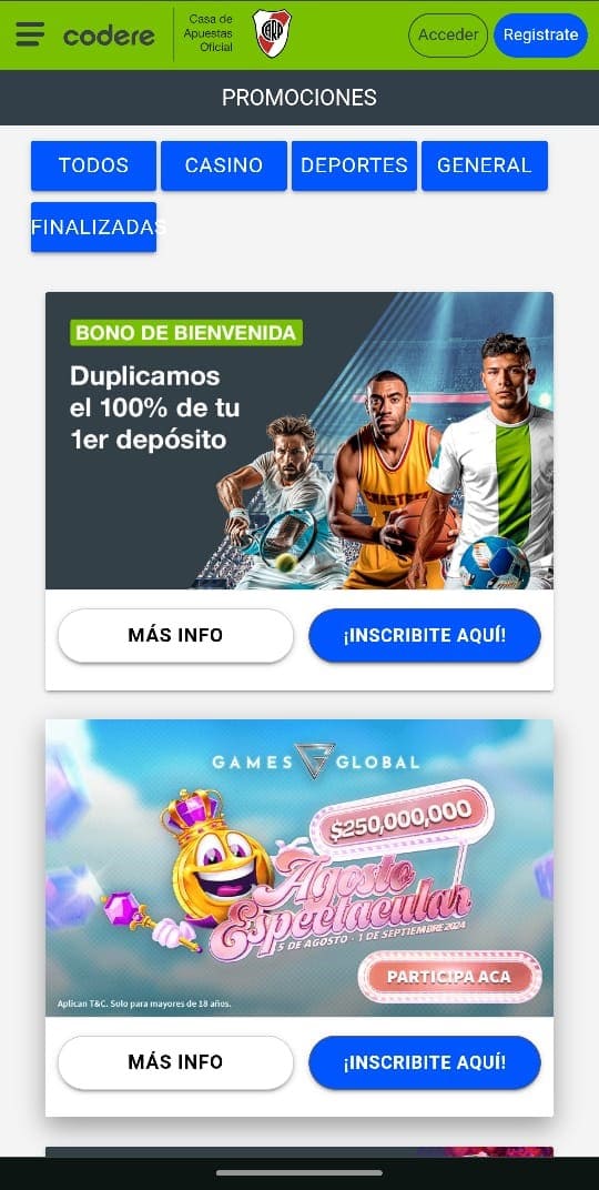 Cómo participar en la promo Agosto Espectacular – Paso 2