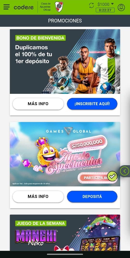 Como participar en la promo Agosto Espectacular – Paso 4